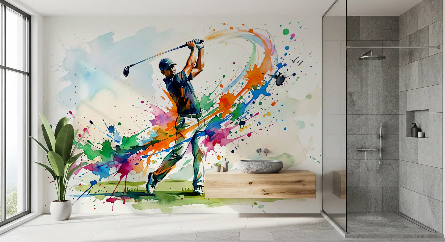 Mural de Pared Dinámico Splash de Golf