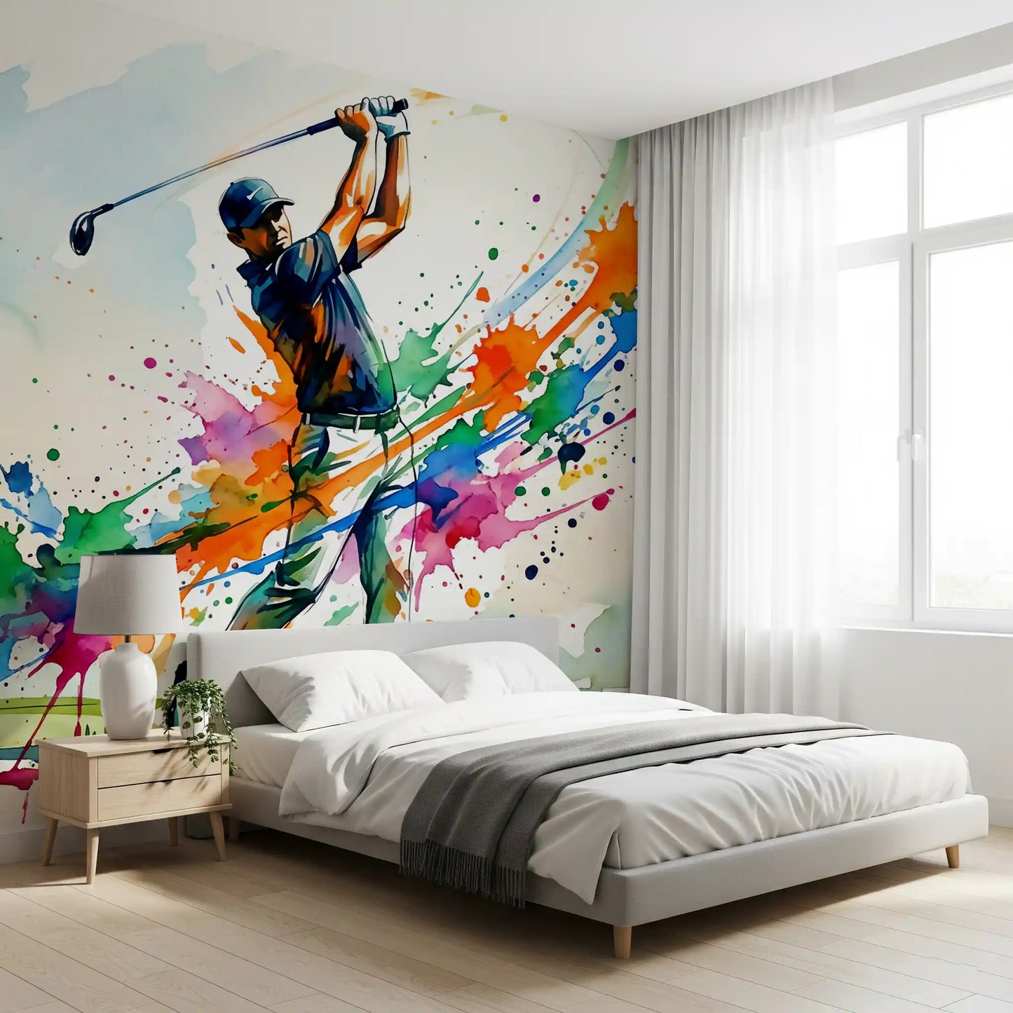 Mural de Pared Dinámico Splash de Golf