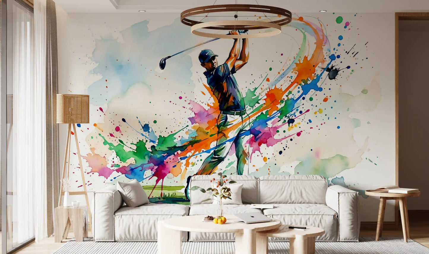 Mural de Pared Dinámico Splash de Golf