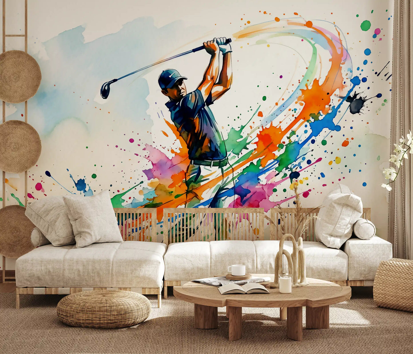 Mural de Pared Dinámico Splash de Golf