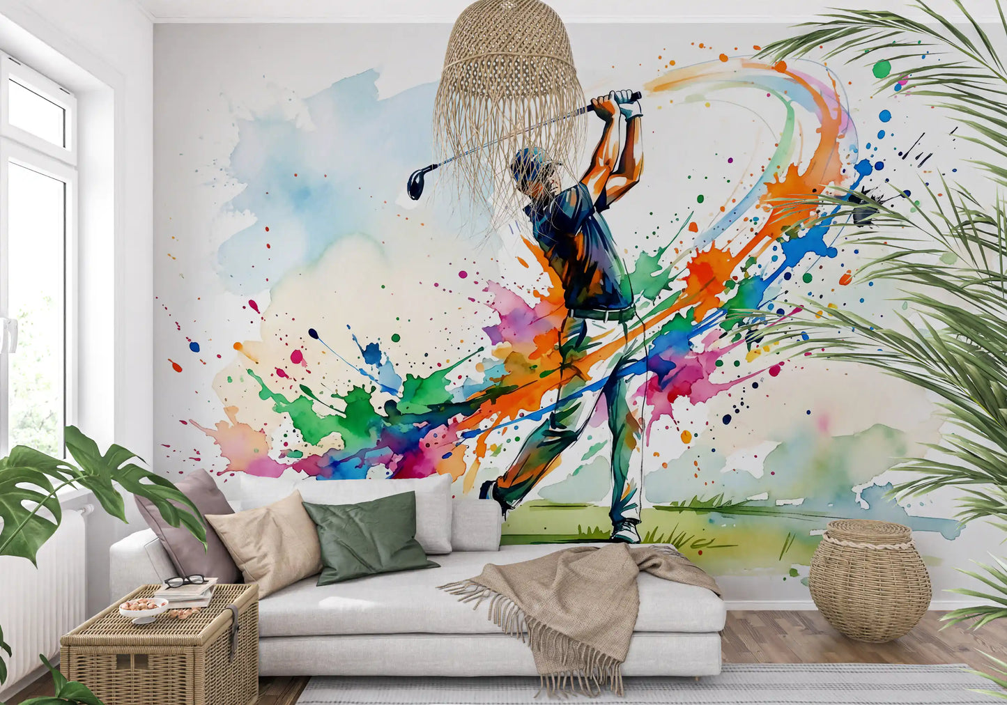 Mural de Pared Dinámico Splash de Golf