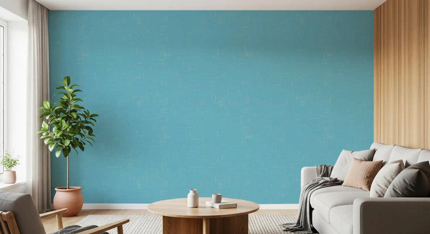 Blåt linnedtekstur tapet Mid Century Modern tapet⁠