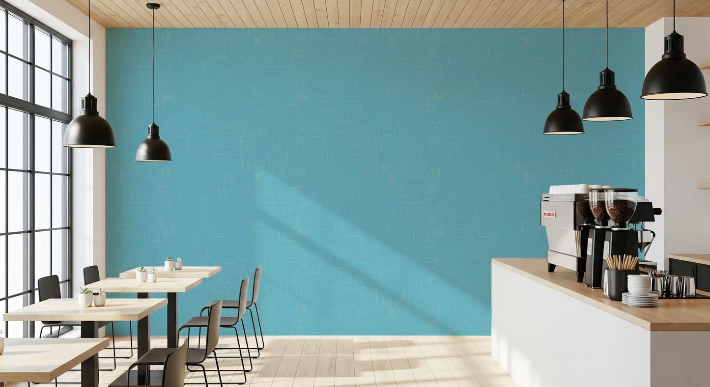 Blåt linnedtekstur tapet Mid Century Modern tapet⁠