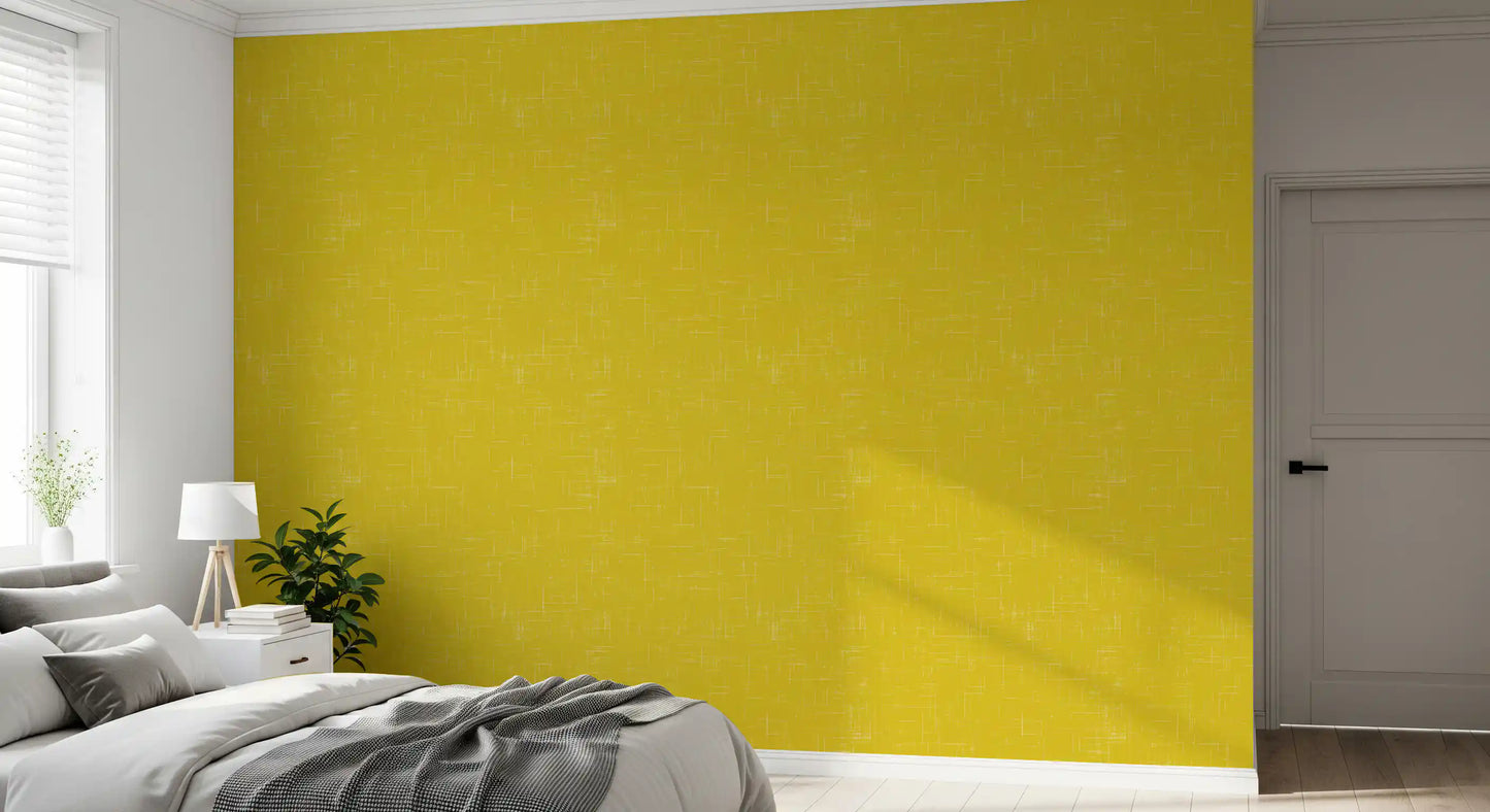 Senf Leinen Struktur Tapete Mid-Century-Modern Tapete⁠