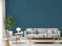 Mid Century Modern Wallpaper in teal with a calm textured repeat