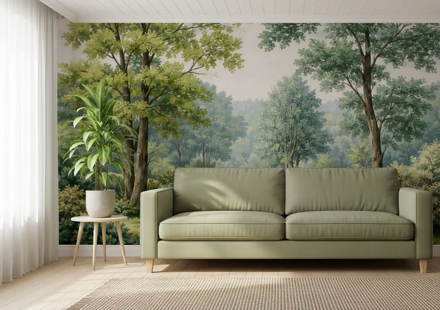 Murale da parete Forest River Serenity