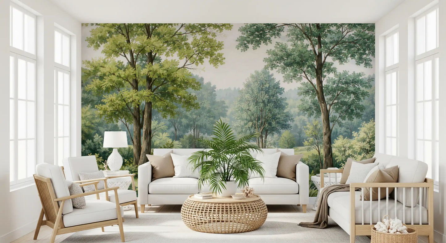 Murale da parete Forest River Serenity