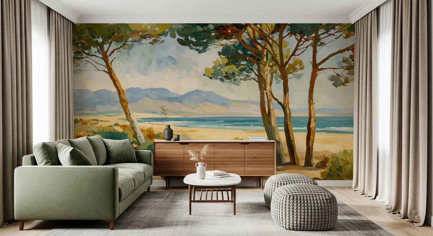 Coastal Pine Serenity Wall Mural