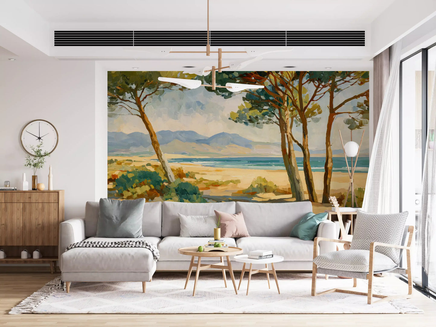 Coastal Pine Serenity Wall Mural
