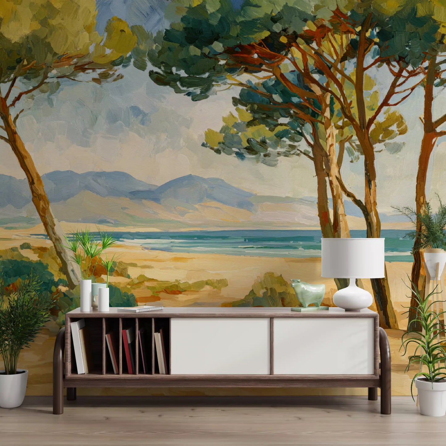 Coastal Pine Serenity Wall Mural