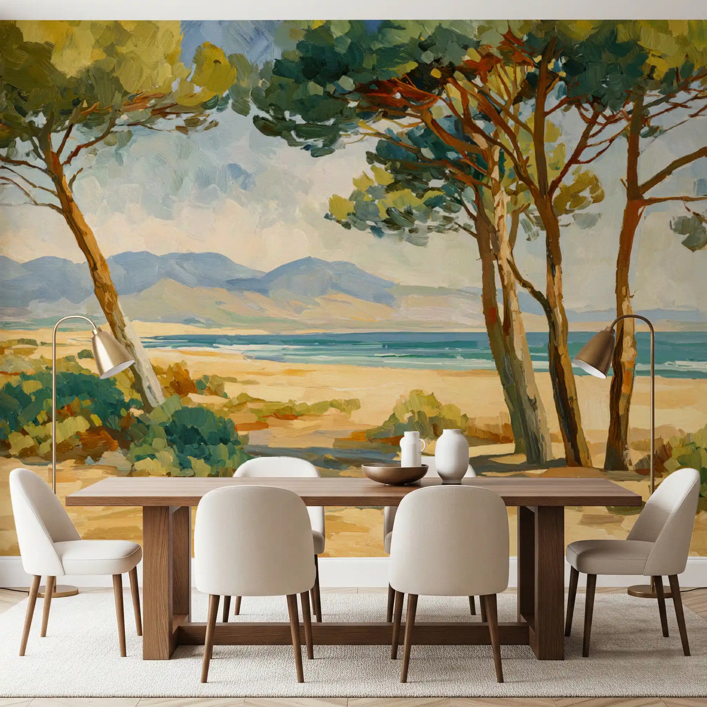 Coastal Pine Serenity Wall Mural