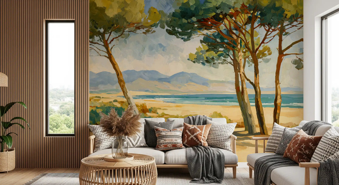 Coastal Pine Serenity Wall Mural