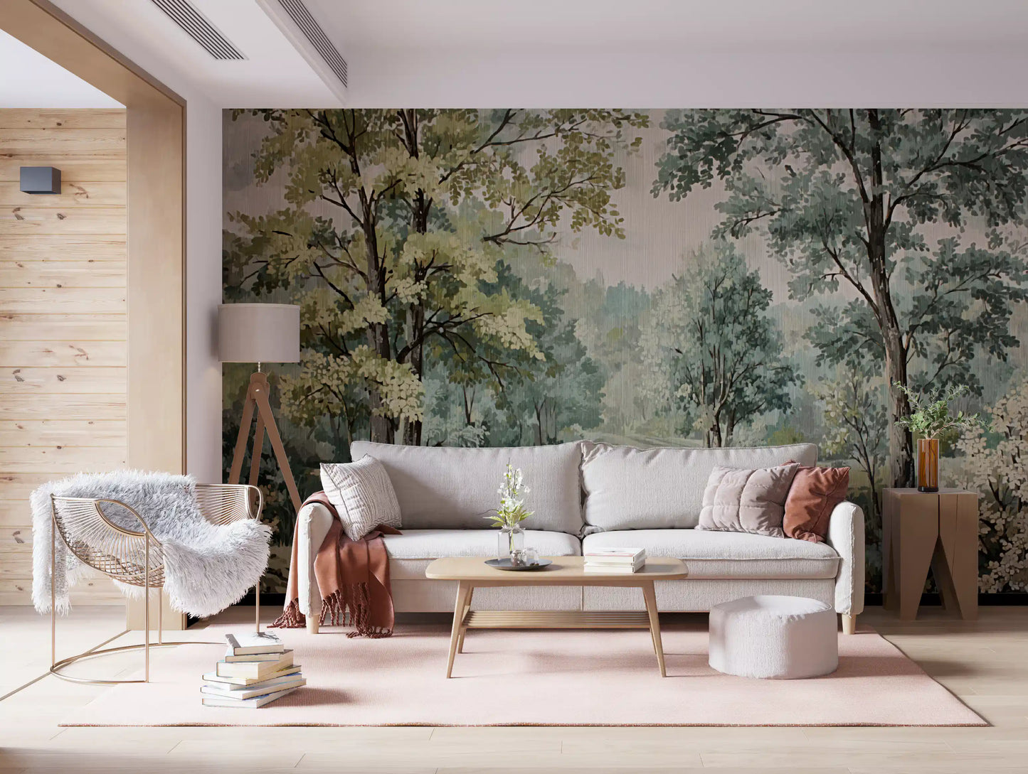 Woodland River Retreat Wall Mural