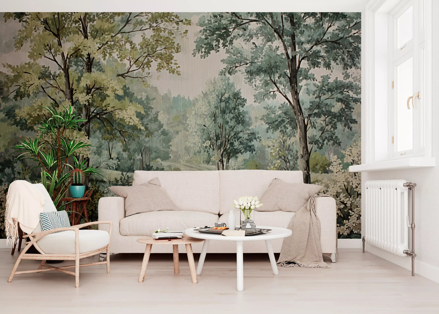 Woodland River Retreat Wall Mural