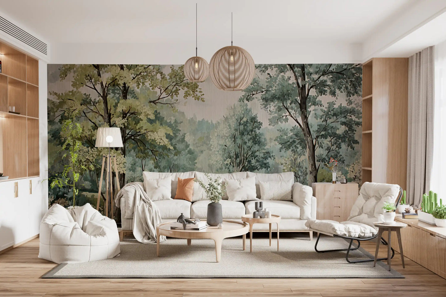 Woodland River Retreat Wall Mural