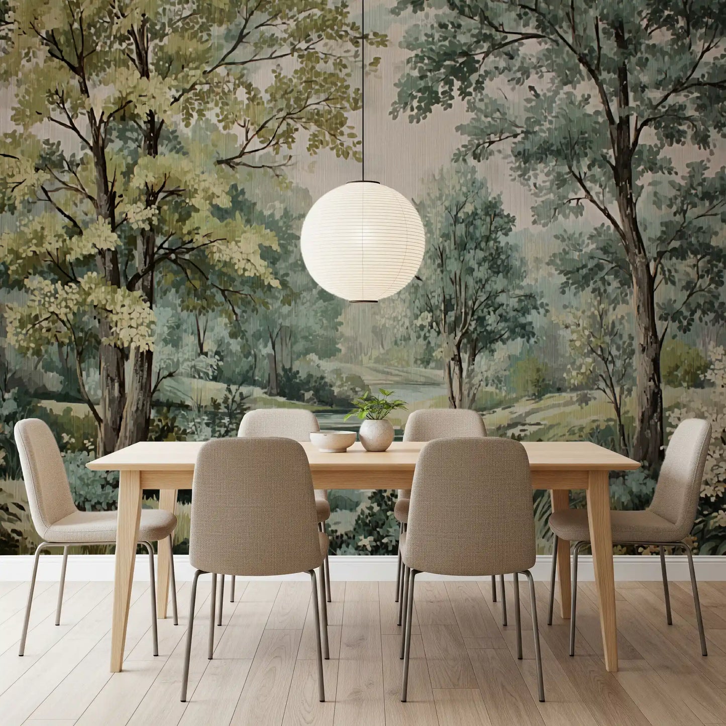Woodland River Retreat Wall Mural