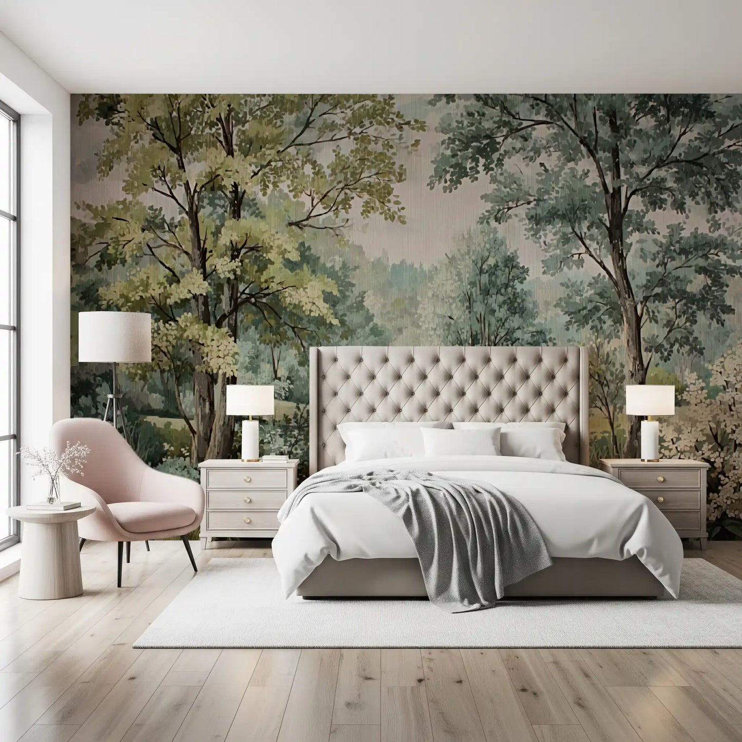 Woodland River Retreat Wall Mural