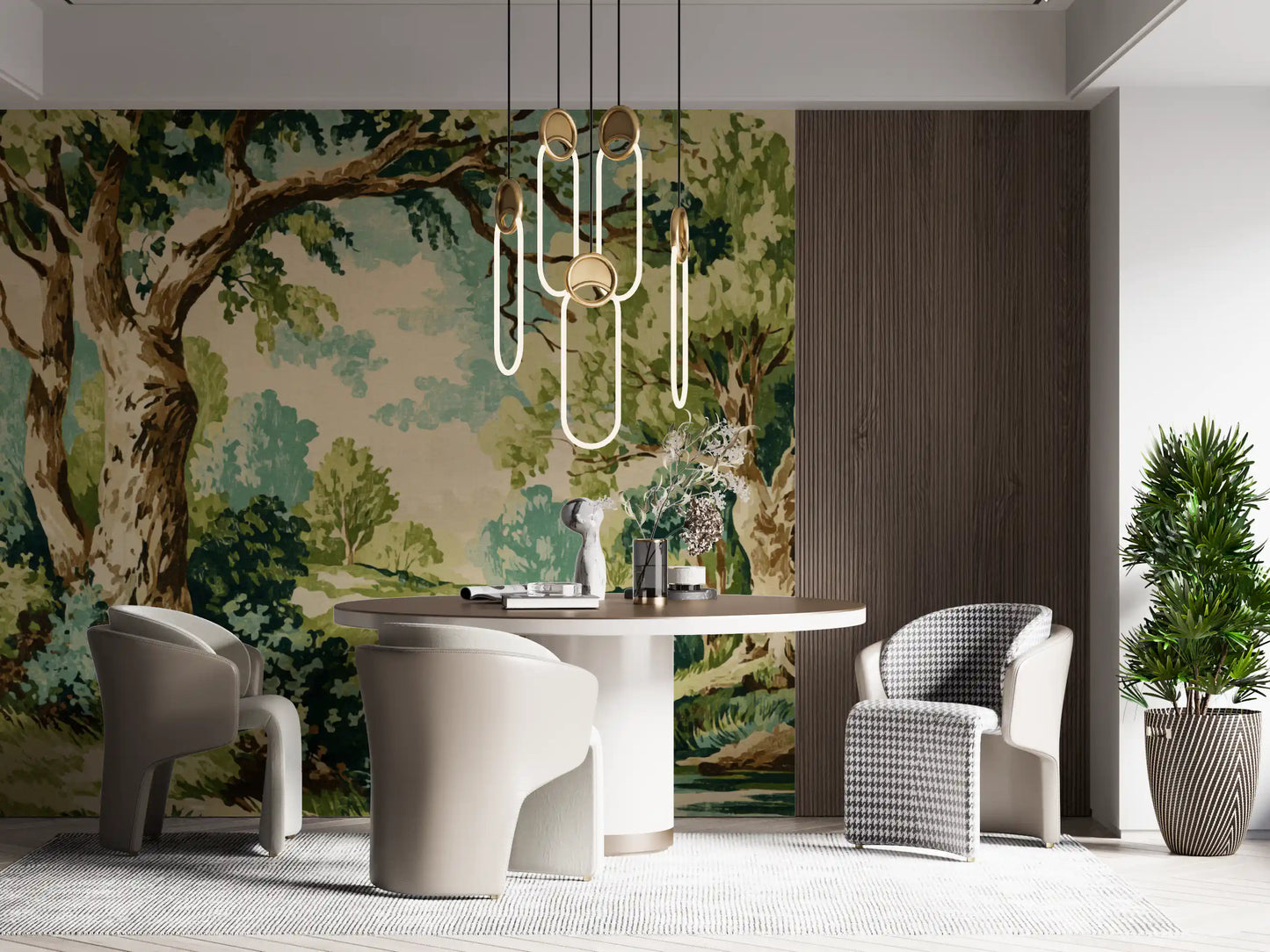 Tranquil Forest Stream Wall Mural