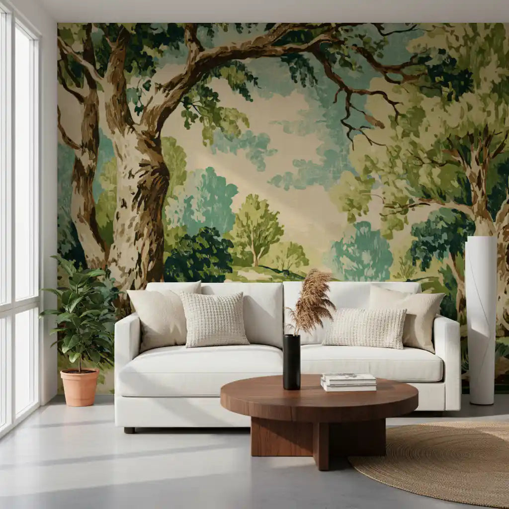 Tranquil Forest Stream Wall Mural