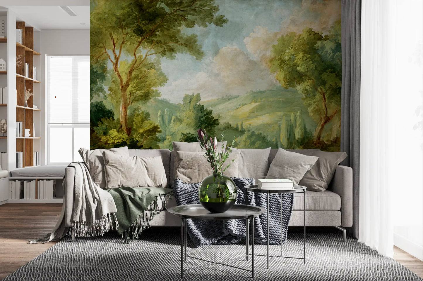 Green Landscape Dream Wall Mural