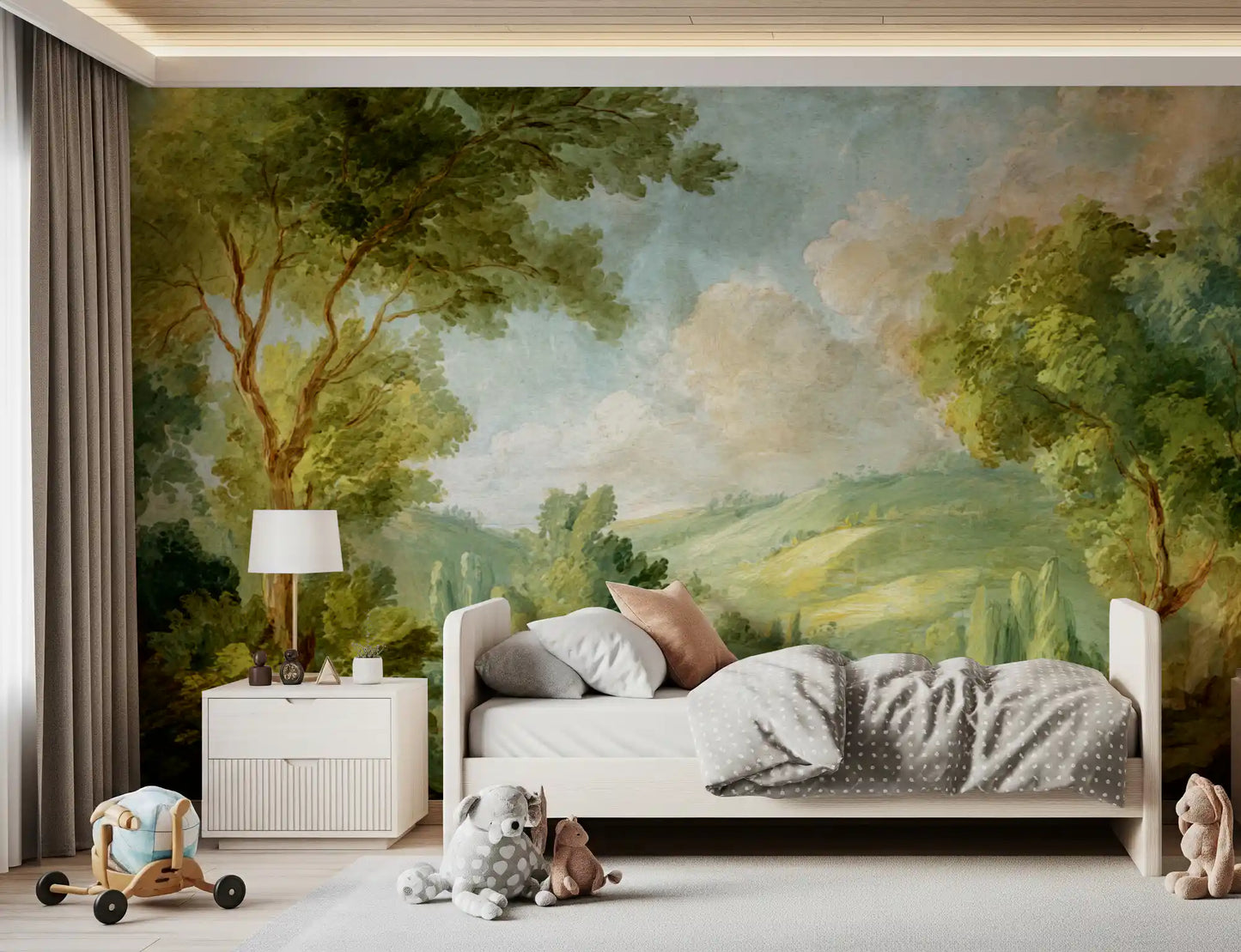 Green Landscape Dream Wall Mural