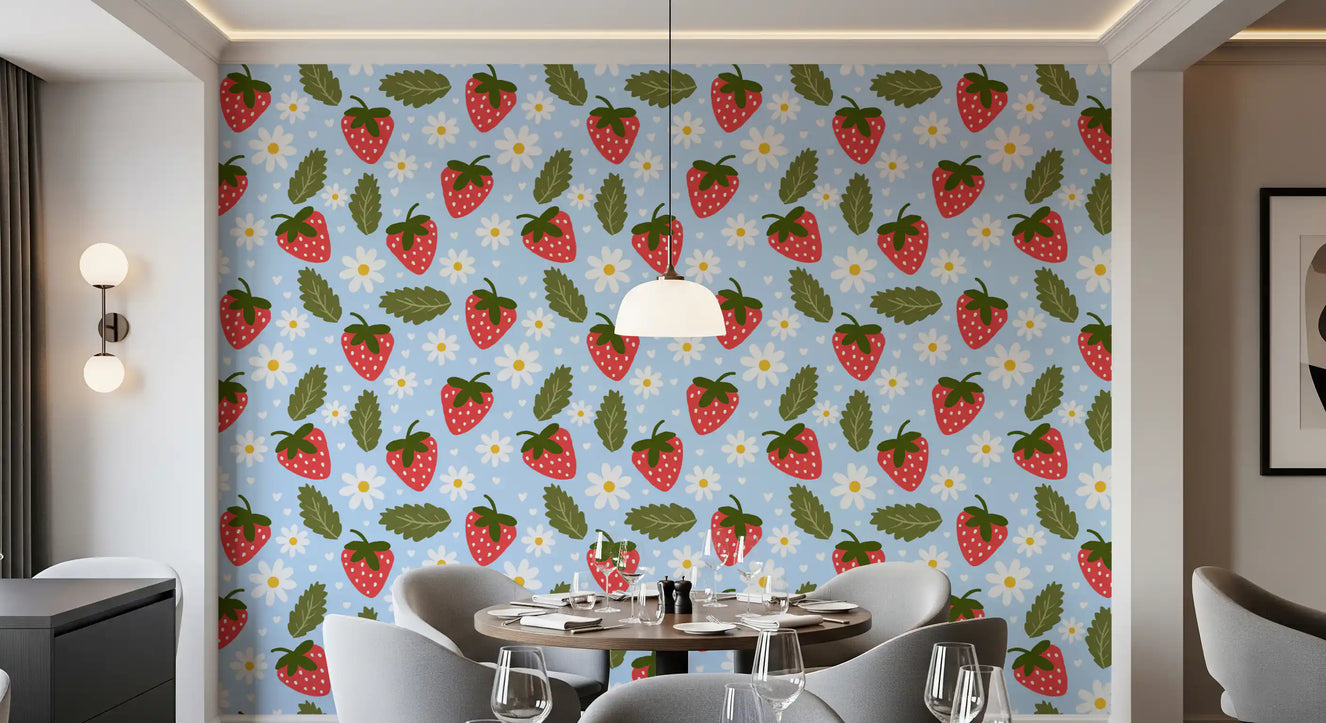 Carta da parati Sweet Berry Bloom