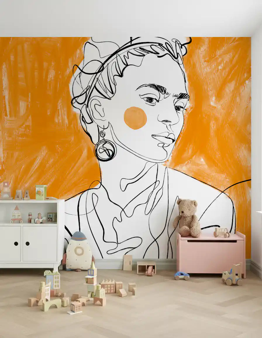 Murale da parete Tangerine Muse