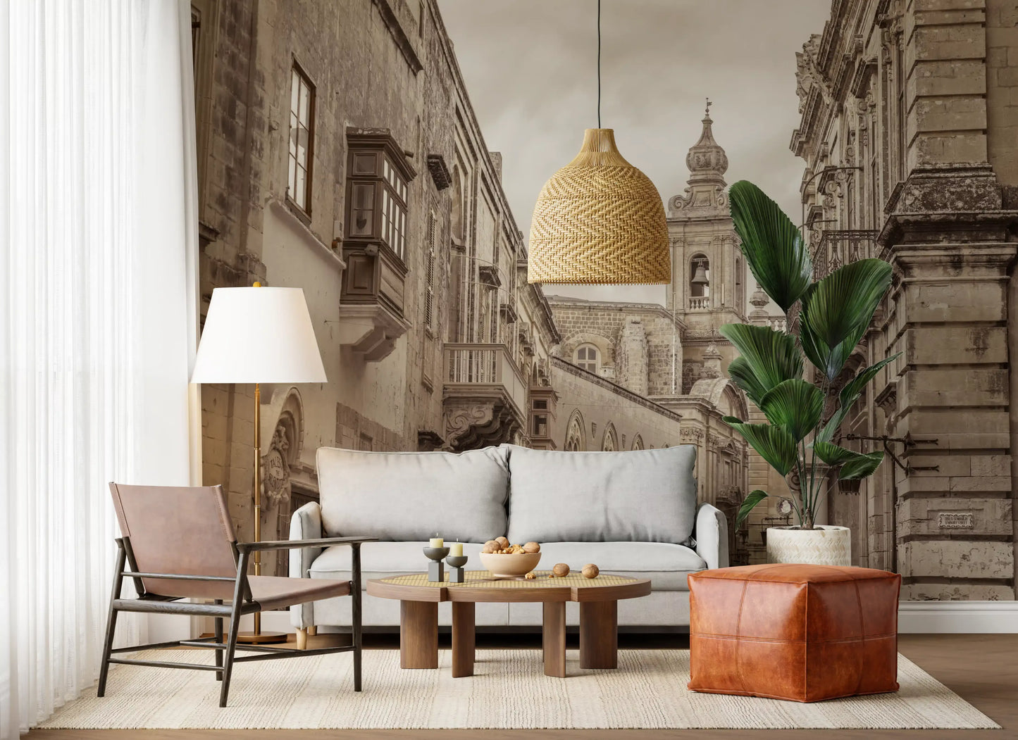 Mdina: Echos von Stein und Turm Wandbild