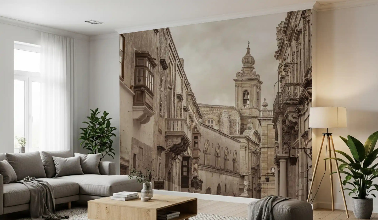 Mdina: Echos von Stein und Turm Wandbild