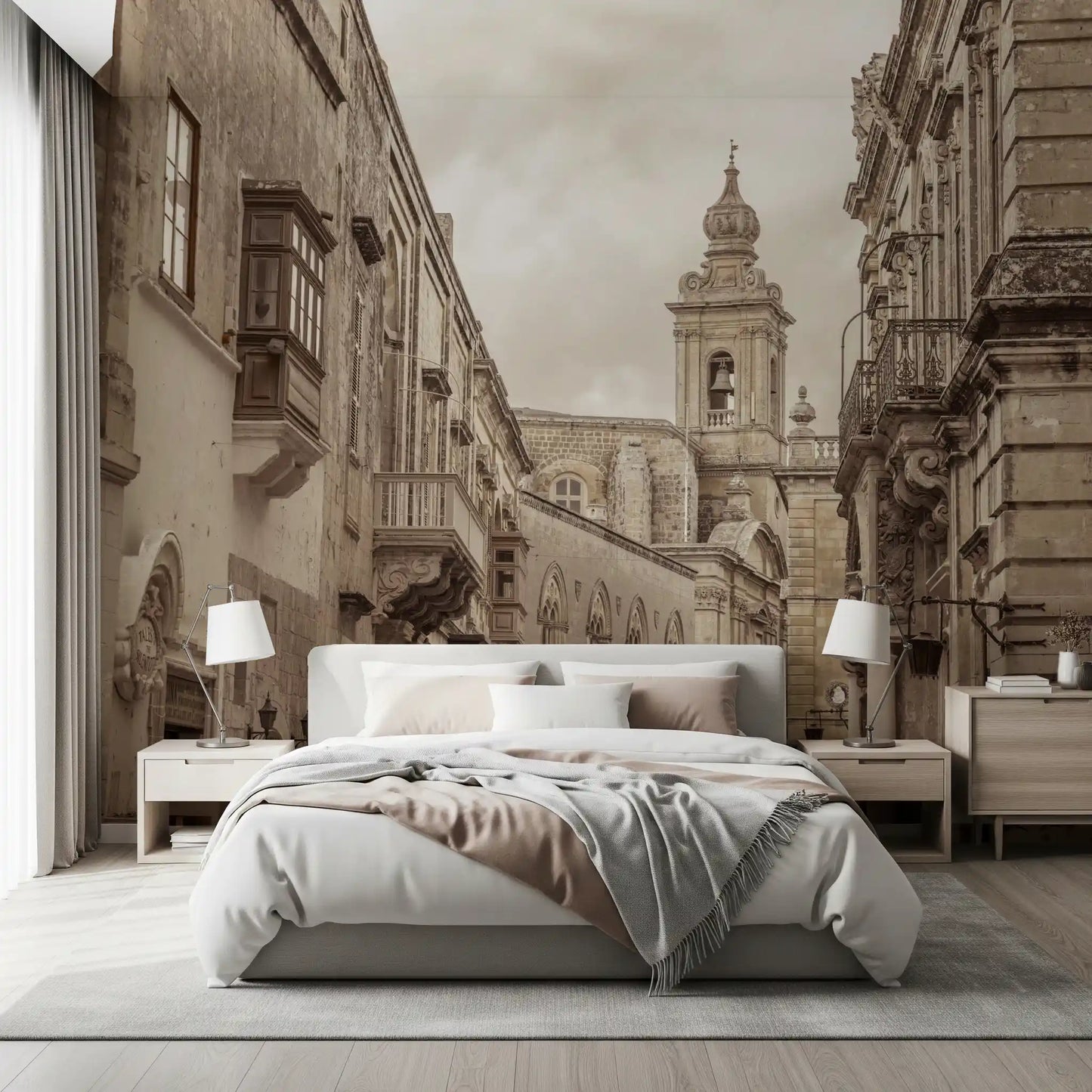Mdina: Echos von Stein und Turm Wandbild