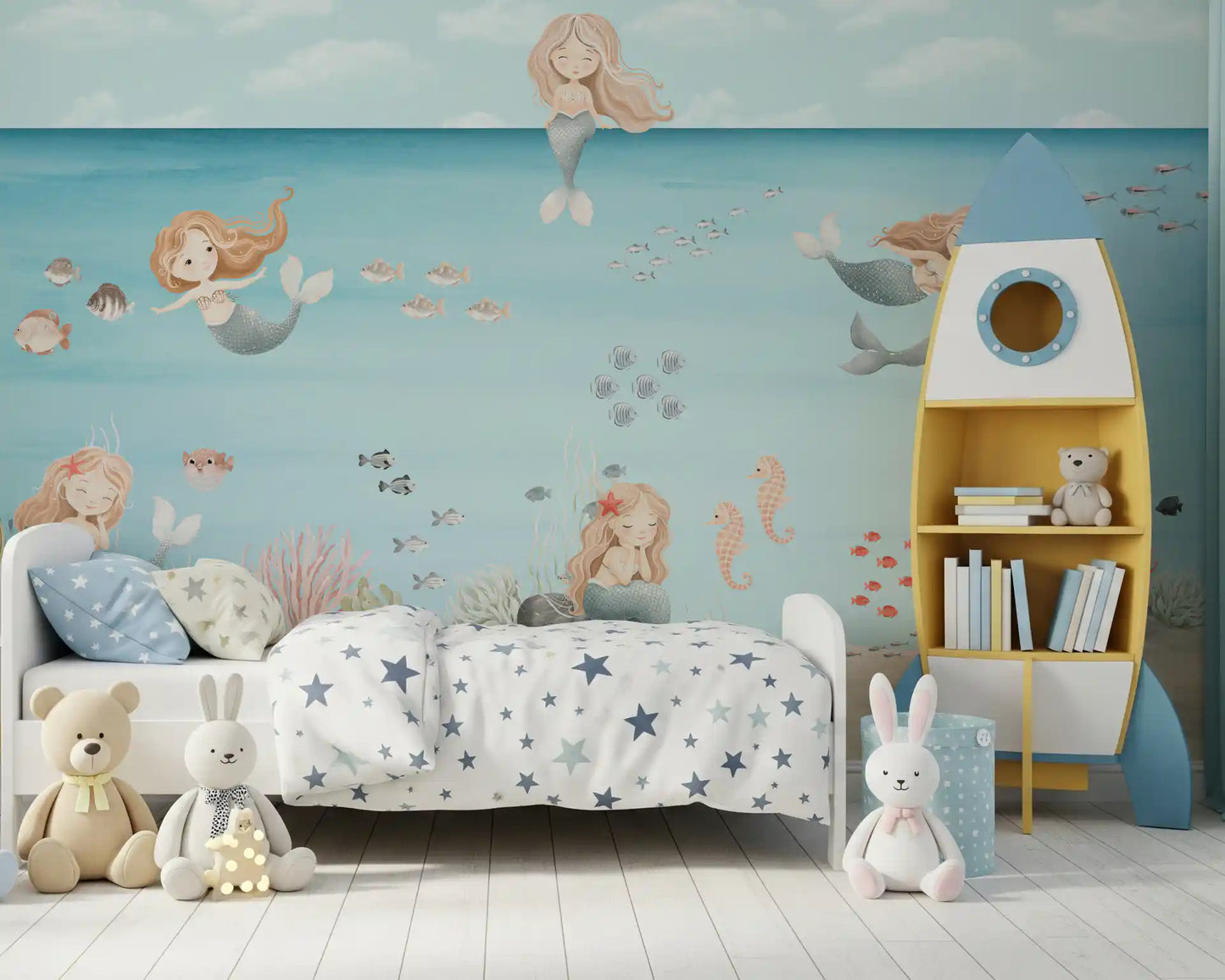 Mermaid Lagoon Dreams Wall Mural