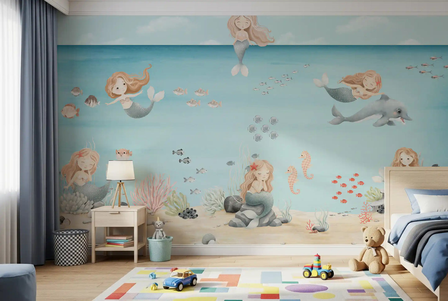 Mermaid Lagoon Dreams Wall Mural