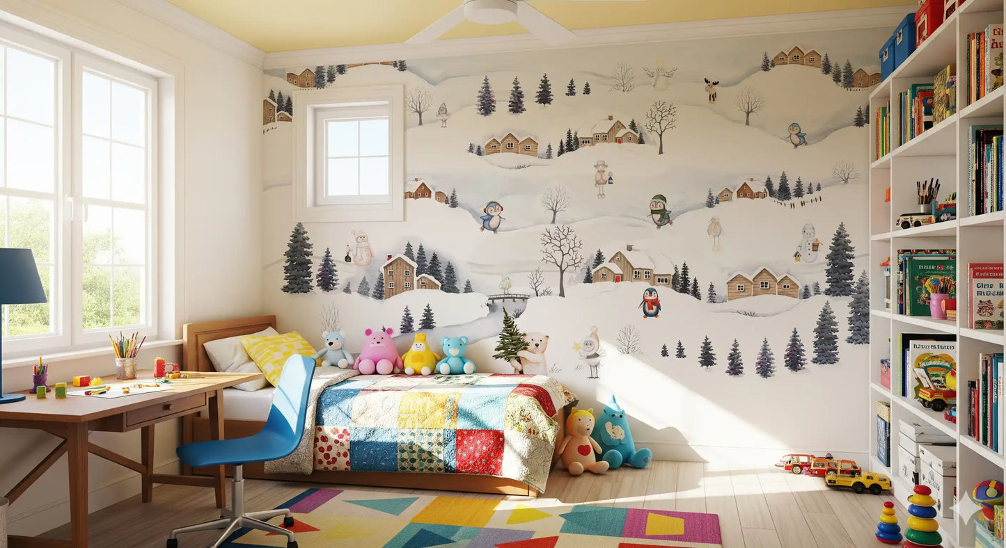 Papier peint panoramique Arctic Village Playtime