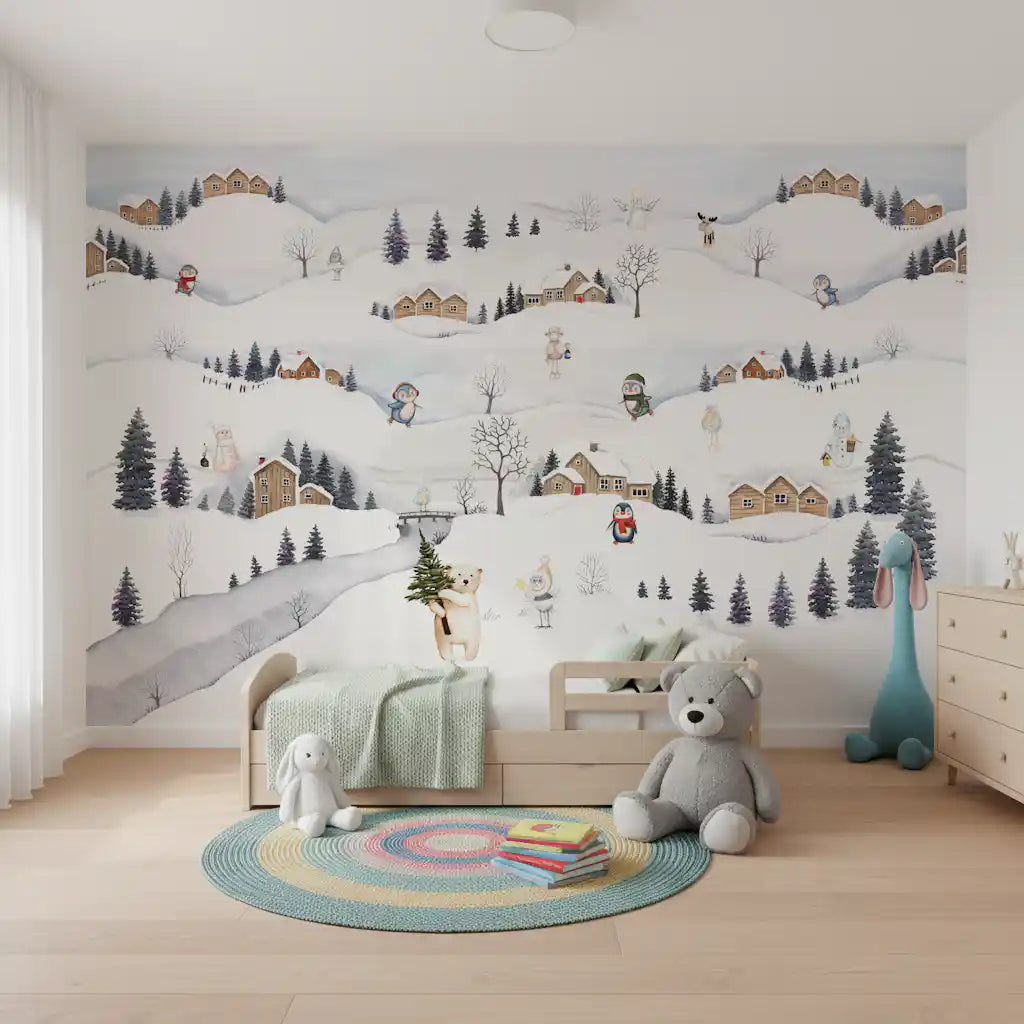 Papier peint panoramique Arctic Village Playtime