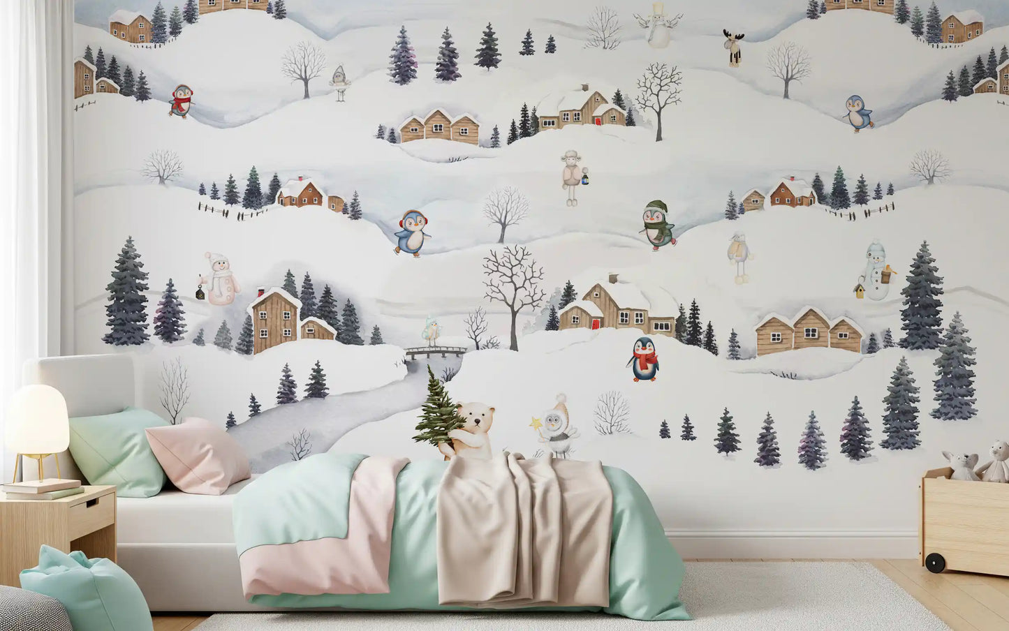 Papier peint panoramique Arctic Village Playtime