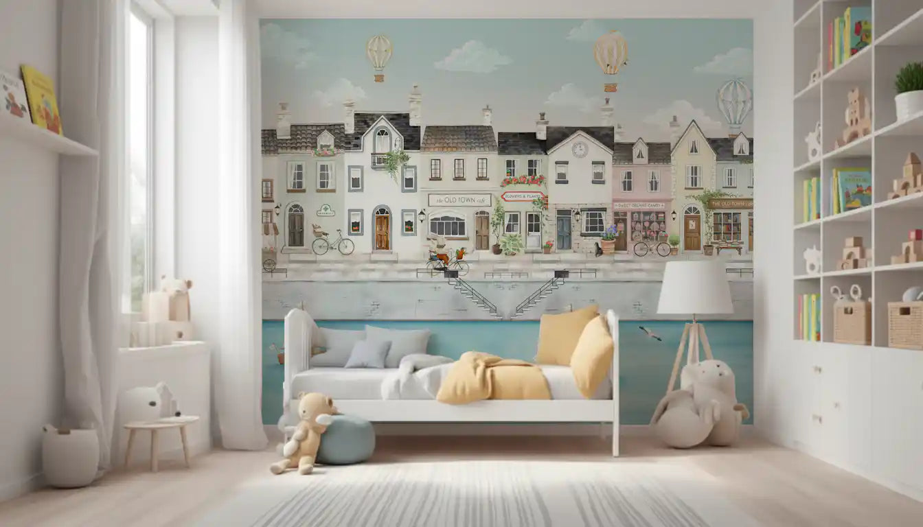 Wandbild „Träume einer malerischen Kanalstadt“