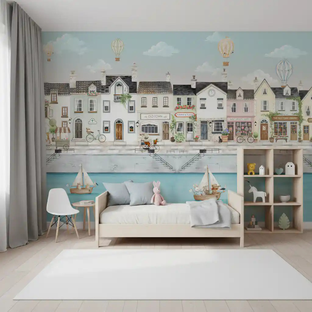 Wandbild „Träume einer malerischen Kanalstadt“