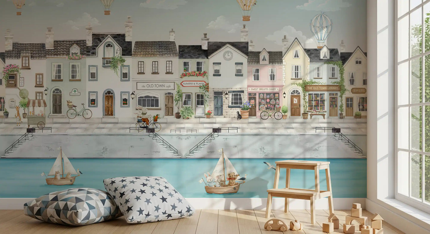 Wandbild „Träume einer malerischen Kanalstadt“
