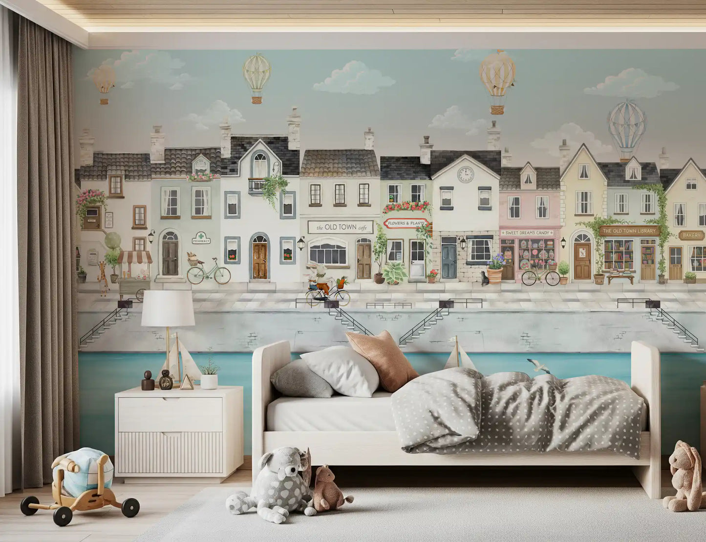 Wandbild „Träume einer malerischen Kanalstadt“