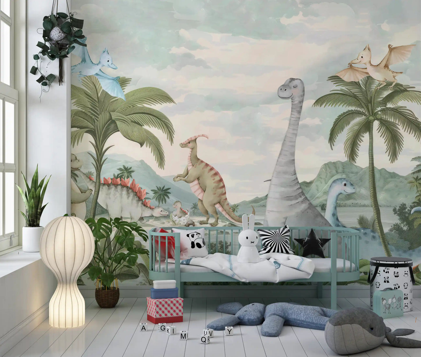 Fantazyjna tapeta ścienna Dino Świat