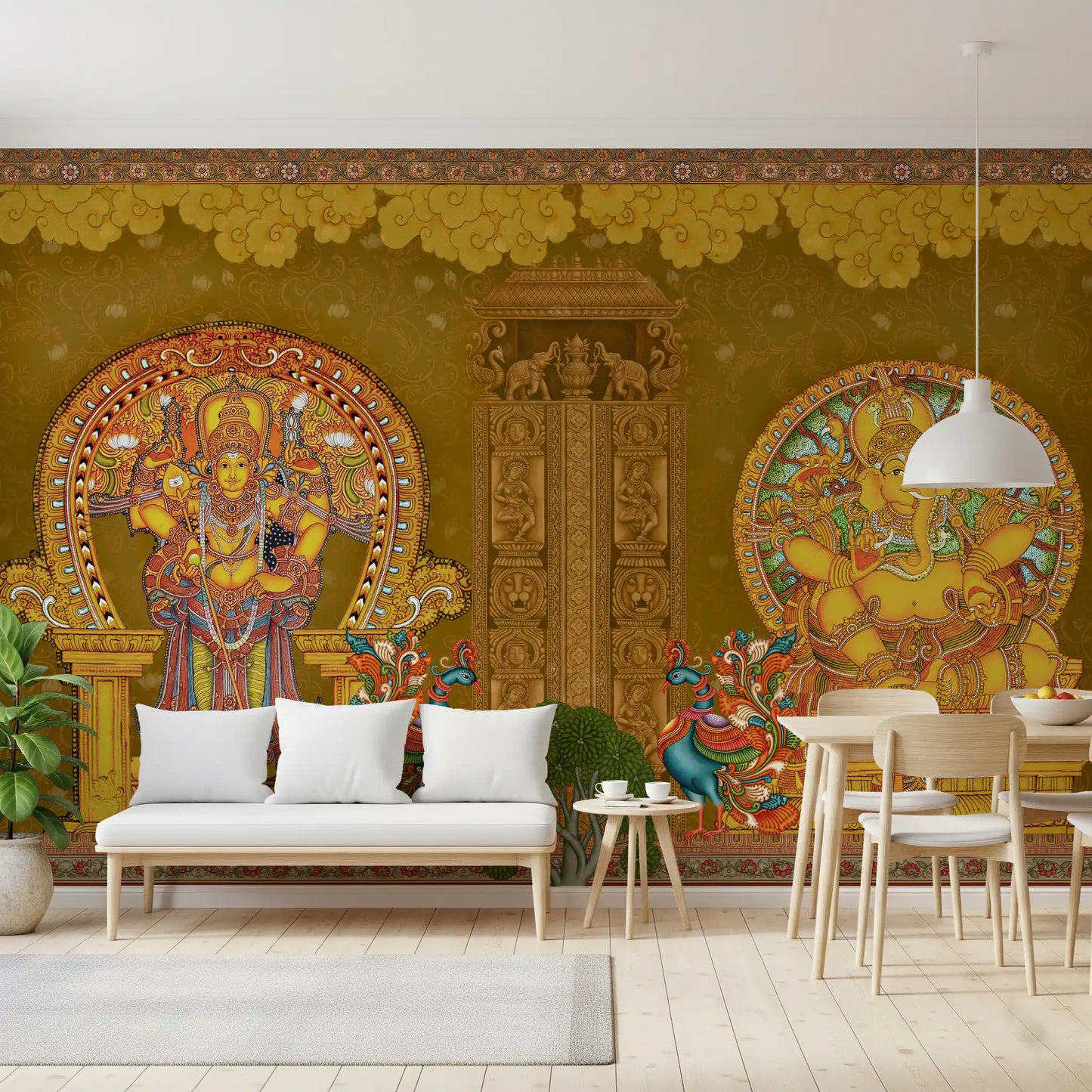 Fresque murale des divinités du Kerala