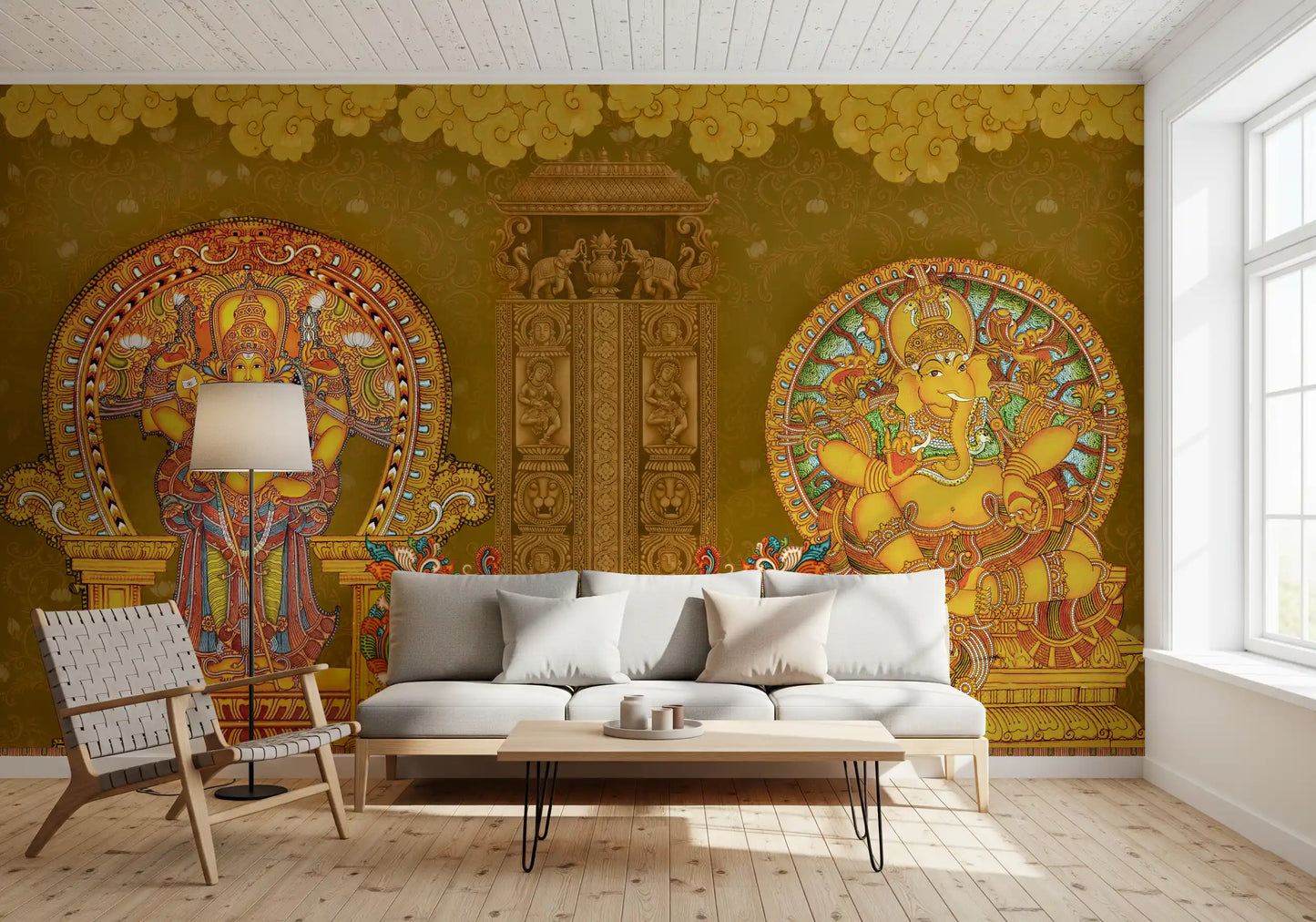 Fresque murale des divinités du Kerala