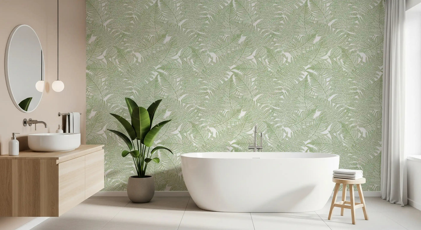 Serene wallscapes: Fern Wallpaper⁠