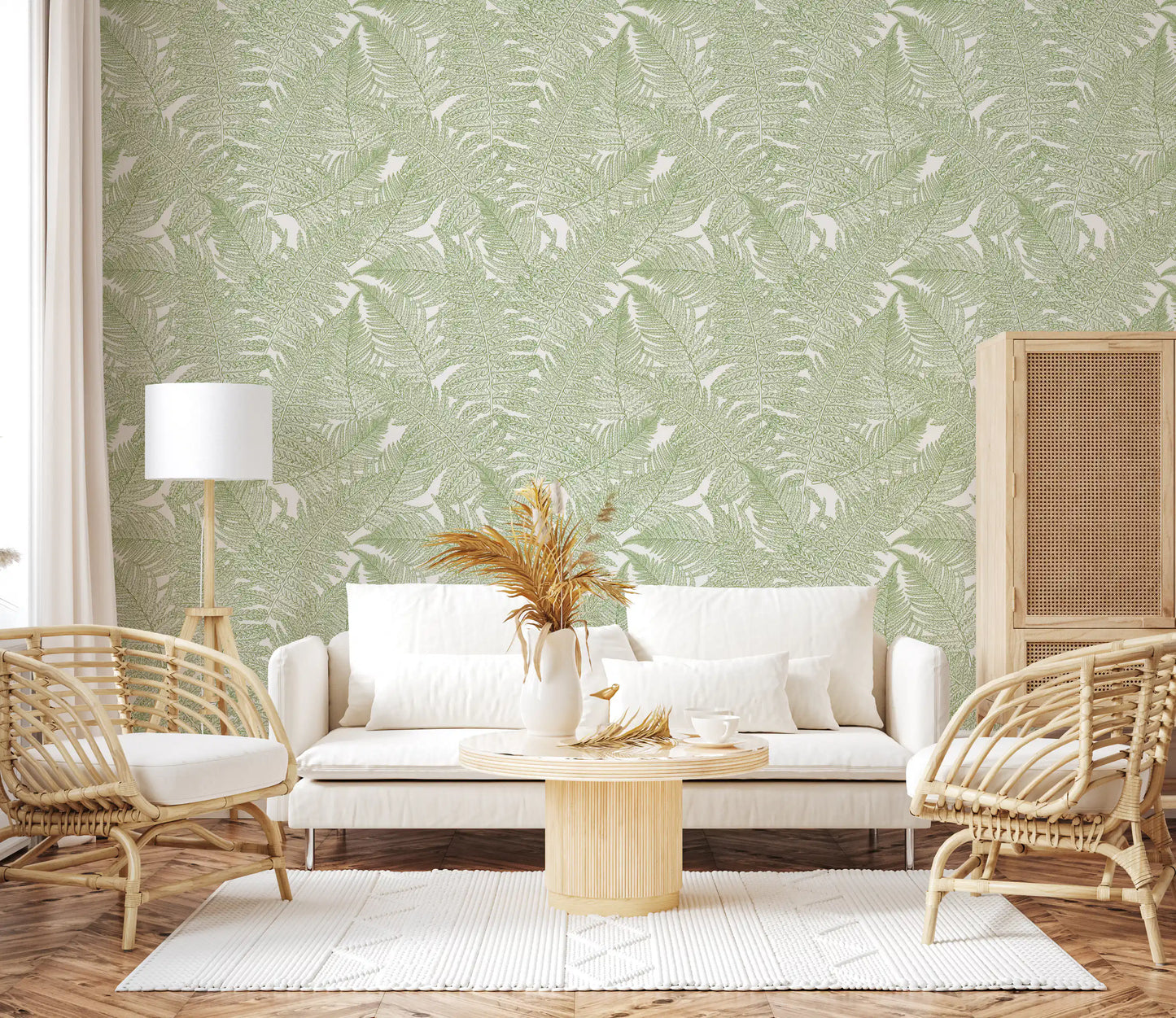 Serene wallscapes: Fern Wallpaper⁠