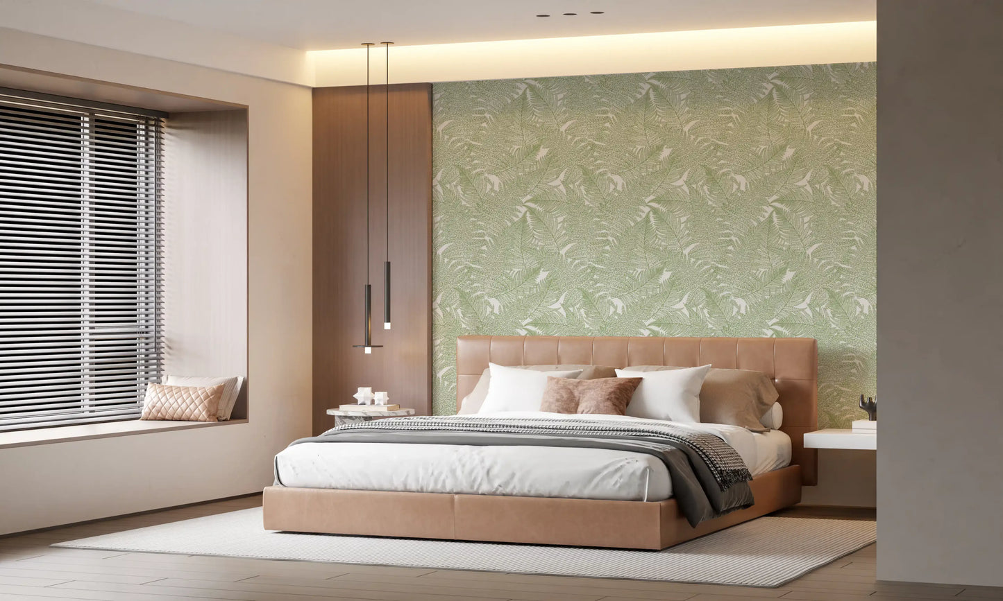 Serene wallscapes: Fern Wallpaper⁠