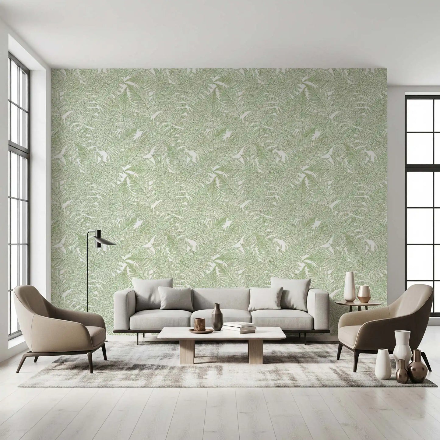 Serene wallscapes: Fern Wallpaper⁠