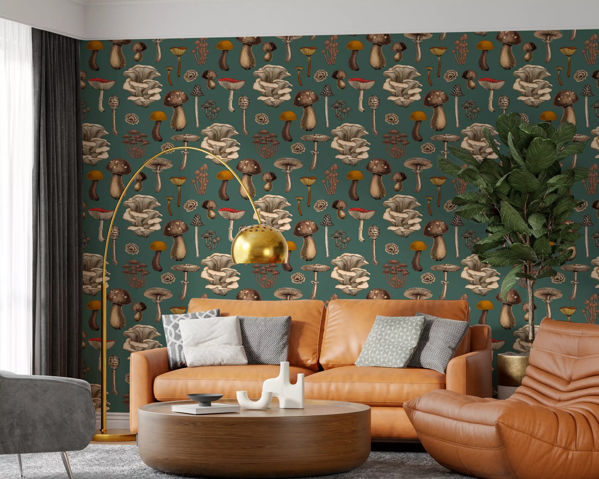 A single red-spotted stands at the center of the Wild wallpaper rhythm.