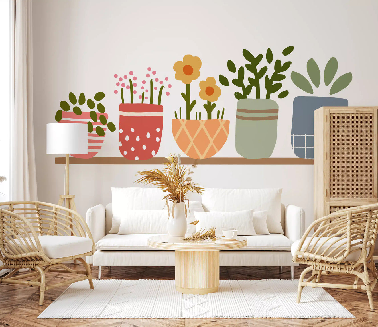 Garden Shelves Wall Mural