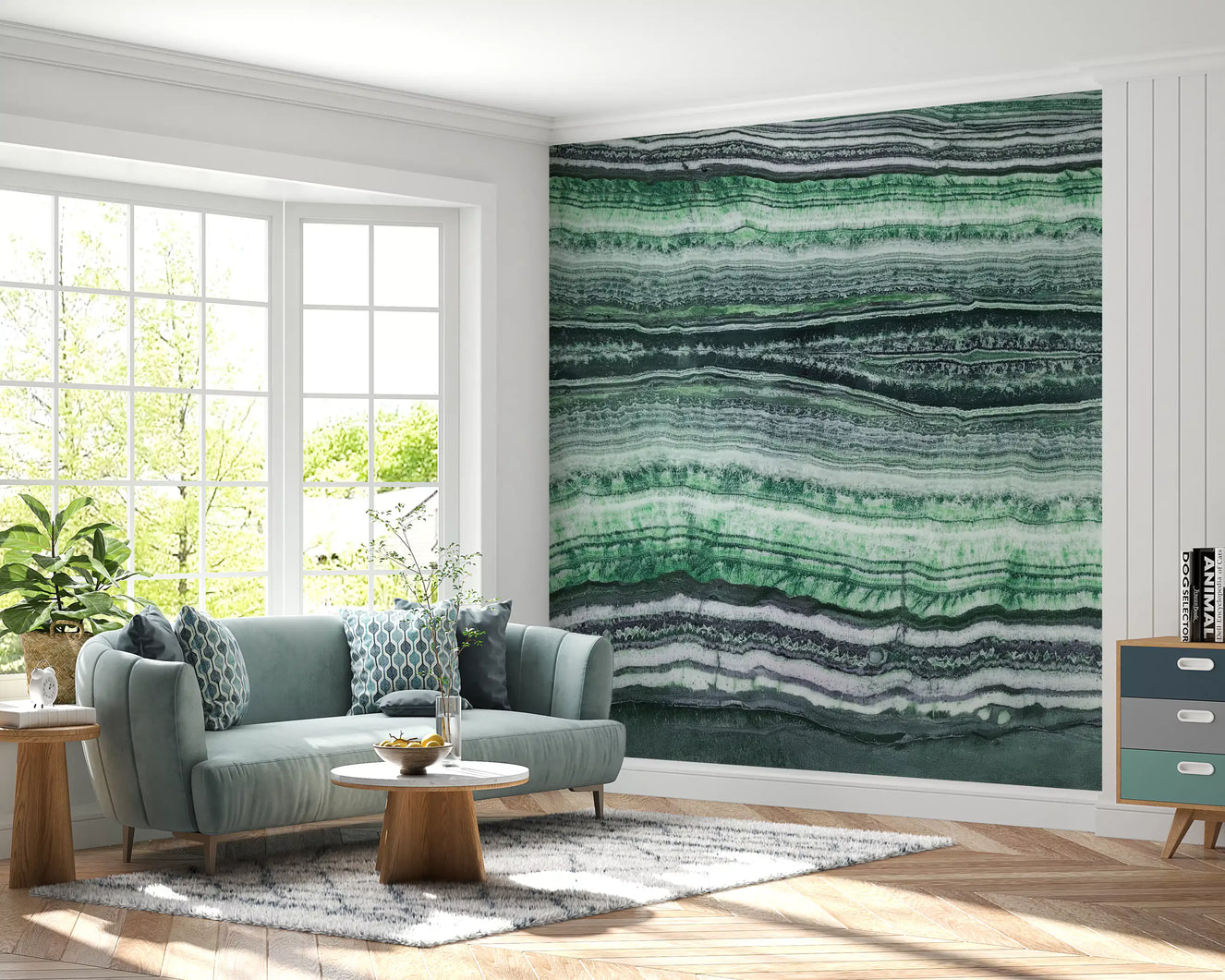 Pictură murală Jade Veins