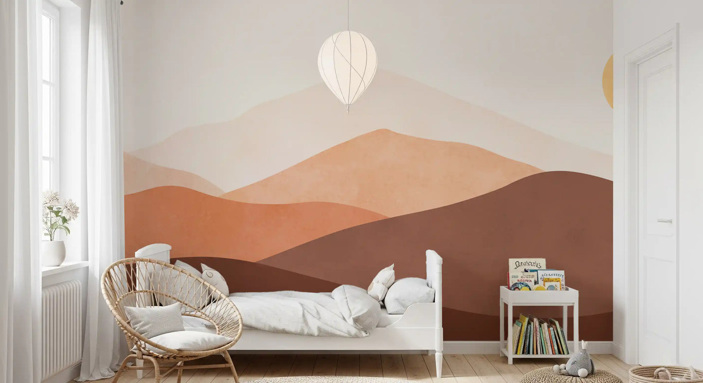Mural de Pared Tonos del Horizonte del Desierto